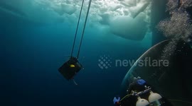 Coast Guard divers brave Antarctic to repair leaking ship