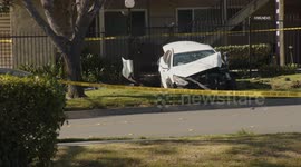 US, Los Angeles: Upland Officer Involved Shooting At End Of Pursuit