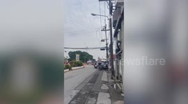Six police officers injured in explosion outside station in restive southern Thailand