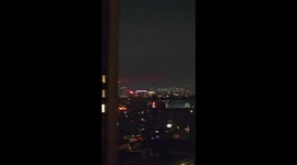 Exclusive: Explosion caught on livestream during Pacific Palisades fire in DTLA.