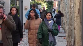 Spain: Sunny, cold morning in Madrid
