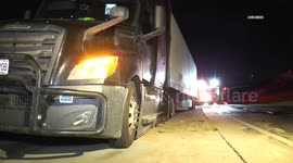 US, Los Angeles: Sylmar Diesel Fuel Tank Spill on Interstate 5 Freeway