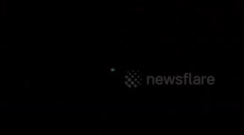 Shocked housewife records mystery object hovering in night sky