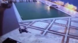 Job seeker makes a splash as he drives car into swimming pool