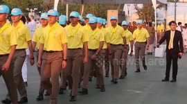 Thailand: Thai monks preside over ceremony in honour of King Vajiralongkorn