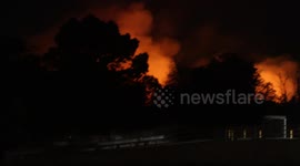 California Wildfires 2025: Auto Fire In Ventura