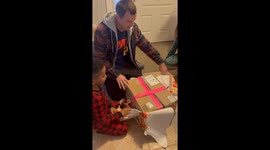 Uncly Bryce Brings Opossum Surprise to Christmas