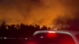 Wildfire Erupts In Ventura County, Burns Through Santa Clara Riverbed