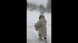 Snowy Norwegian Garbage Run