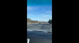 Disconnected Trailer Spotted Rolling Down Freeway