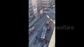 Bowery Grand Hotel fire leaves seven injured in New York
