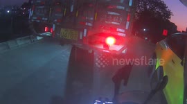 China: Overheated Motorcycle Releases Steam Cloud