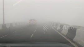India: Dense Fog Shrouds Delhi, Causing Poor Visibility 2