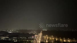Dramatic lightning storm seen above Sydney, Australia