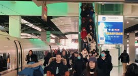 Experiencing Spring Festival Travel Rush at high-speed train station