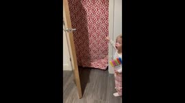 Mom shares adorable daughter's comical standoff with wrapping paper followed by wholesome gifts reveal