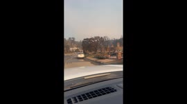 A drive through Jacon Way displays the depressing aftermath of the devastating Palisades Fire