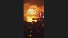 Awe-inducing view of the unforgettable New Year's Eve celebration in Sydney