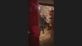 Heartwarming reunion as son surprises his father for Christmas and birthday celebration