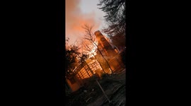 Harrowing on-site video shows California Wildfires burning through Altadena and Pasadena