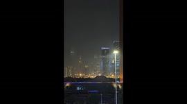 Dubai Frame becomes the centerpiece of a jaw-dropping New Year's fireworks show