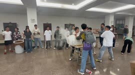China: Student-Made Air Cannon