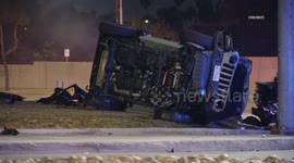 US, Los Angeles: Valinda Suspected Drunk Driver Kills 3 in Major Crash