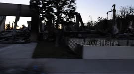 Echoes of Disaster: Driving Through the Fire-Damaged Palisades Neighborhood