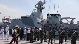 Indonesia: British Navy ship HMS Spey docks in Jakarta for defence cooperation