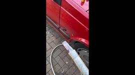 Pressure washer fails to deliver water but freezes ice chunks for a good laugh