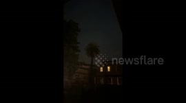 Australia: Lightining flashes light up the sky in Richmond