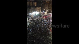 Serbia: Massive protest rally outside the University of Belgrade Faculty of Law