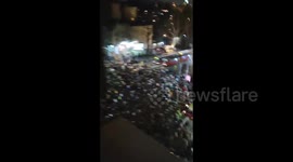 Serbia: Large crowd blocks traffic near the University of Belgrade Faculty of Law during protest rally