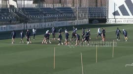 Spain: Real Madrid training before the Copa del Rey match