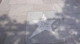 Star of Nikola Tesla at the Croatian Walk of Fame in Opatija