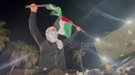 Palestine: Palestinians celebrate the ceasefire agreement between Israel and Hamas