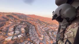 US: California National Guard Takes to the Skies to Assess Devastating Wildfire Damage