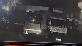 CCTV shows burglars stealing 13 portable toilets worth £12k