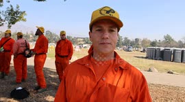 Inmate Firefighters Battle Wildfire