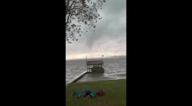 Water Spout Over Lake Houston