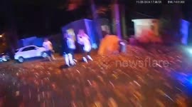 Hero police officer saves unconscious newborn baby