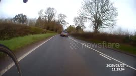 Cyclist nails OAP driving car with 'police livery' after filming shocking near-miss