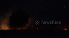 US: California Wildfires 2025: Auto Fire In Ventura