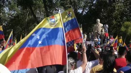 Chile: Venezuelans in Chile demonstrate against government leadership
