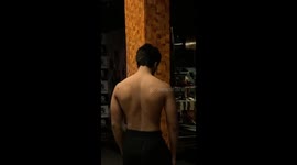 It’s my video of flexing my back after the workout at gym