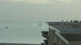 Spain: Princess of Asturias arrives in Tenerife aboard training ship