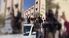 Palestine: Al-Qassam Brigades Fighters Patrol Khan Yunis After Ceasefire