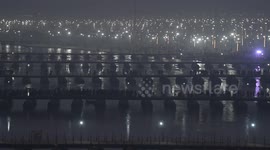 People visit Maha Kumbh 2025 in Prayagraj, India.