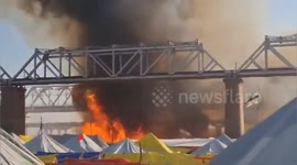 Cylinder blast sparks major blaze in Praygraj Kumbh Mela, fire tenders at spot immediately