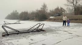 Kyrgyzstan: Epiphany celebration on a frozen lake in Bishkek